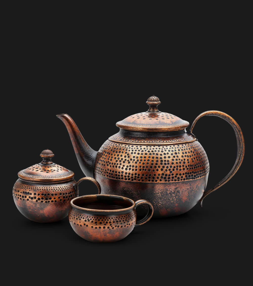 Copper Tea Jug Set